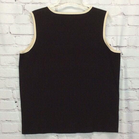 Elana By Tanner Women’s Silk Blend Sweater Set Sz 0/1 Full Zip Cardigan 0 Tank 1 - Picture 7 of 12